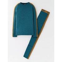 Helly Hansen Kids' Unisex Ski Lifa Merino Midweight Set - Green