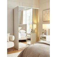 Very Home Prague 3 Door Mirrored Wardrobe - Fsc Certified