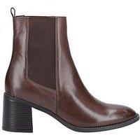 Hush Puppies Caroline Heeled Boot - Chocolate