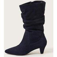 Monsoon Nina Suede Rouched Boots