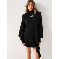 Versace Jeans Couture Bow Detail Jersey Dress - Black
