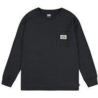 Levi'S Boys Long Sleeve Pocket T-Shirt - Black