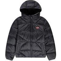 Levi'S Boys Sherpa Lined Padded Jacket - Black