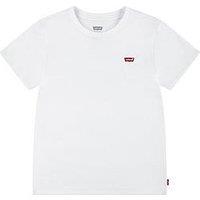 Levi'S Girls Batwing Chest Logo Short Sleeve T-Shirt - White