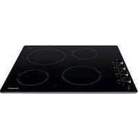 Hotpoint Hr 620 R H 60Cm Wide Ceramic Hob - Black - Hob With Installation