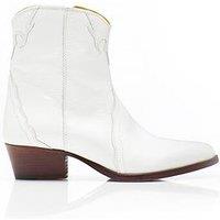 Free People Frontier Western Boots - White