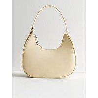 New Look Cream Buckled Shoulder Bag