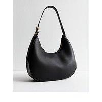 New Look Black Buckled Shoulder Bag