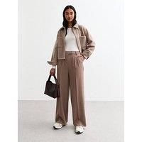 New Look Wide Leg Trousers - Mink
