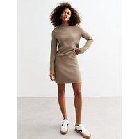 New Look Mink Compact Knit Mini Skirt