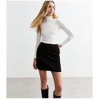 New Look Corduroy Mini Skirt - Black