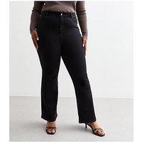 New Look Curves Bootcut Jeans - Black