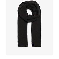 Superdry Essential Logo Knitted Scarf - Black