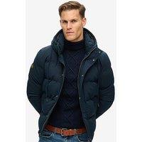 Superdry Everest Hooded Padded Coat - Navy