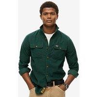 Superdry Trailsman Relaxed Fit Corduroy Shirt - Dark Green