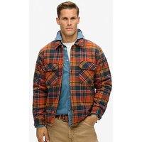 Superdry Surplus Flannel Check Quilted Shacket - Multi