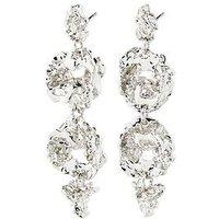 Pilgrim Act Earrings Silver-Plated