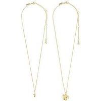 Pilgrim Zhuri Necklace 2-In-1 Set Gold-Plated