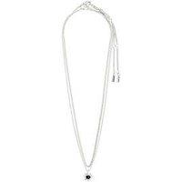 Pilgrim Act Necklace 2-In-1 Silver-Plated