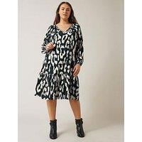 Evans Abstract Animal Print Mini Dress