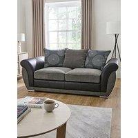 Danube Fabric/Faux Leather Sofa Bed - Fsc Certified