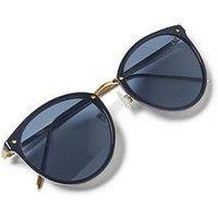 Katie Loxton Santorini Round Frame Sunglasses - Navy