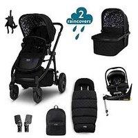 Cosatto Wow 3 Everything Travel System Bundle Adac Isize Car Seat - Silhouette