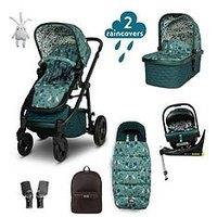 Cosatto Wow 3 Everything Travel System Bundle Adac Isize Car Seat - Masquerade
