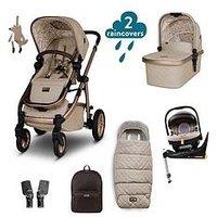 Cosatto Wow 3 Everything Travel System Bundle Adac Isize Car Seat - Whisper