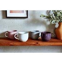 Portmeirion Minerals Collection &Ndash; Set Of 4 Rose Quartz Mugs