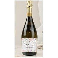 The Personalised Memento Company Personalised Floral Bottle Of Prosecco