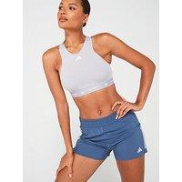 Adidas Womens Training Tech Fit High Neck Medium Support Sports Bra - Grey