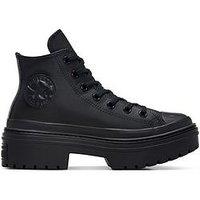 Converse Womens Foundation Leather Hi Trainers - Black