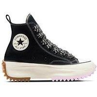 Converse Womens Run Star Hike Trainers - Black/Pink