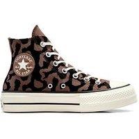 Converse Womens Lavish Leopard Chuck Taylor All Star Lift Trainers