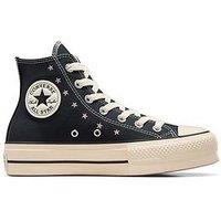 Converse Womens Lift Hi Star Trainers - Black