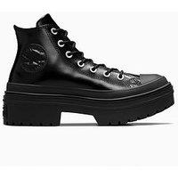 Converse Womens Lux Chuck Taylor All Star Lugged Heel Trainers - Black