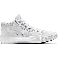 Converse Mens Seasonal Color Synthetic Leather Synthetic Leather Mid Trainers - White