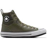 Converse Mens Counter Climate Synthetic Leather Hi Trainers - Green