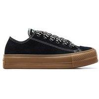 Converse Womens 90S Sports Suede Ox Trainers - Black/White