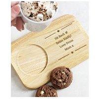 The Personalised Memento Company Personalised Wooden Coaster Tray