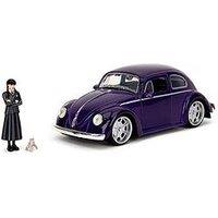 Wednesday Volkswagen Beetle 1:24 Scale Die Cast Vehicle With Figure