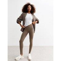 New Look Mink Ribbed Seamless Leggings