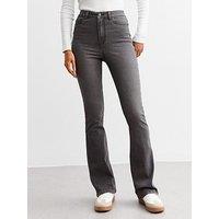 New Look Dark Grey Enhance Quinn Bootcut Jeans