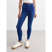 New Look Denim High Rise Slim Leg Jeans - Blue