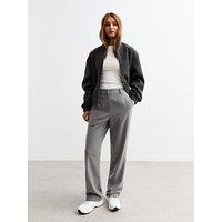 New Look Straight Leg Trousers - Grey