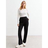 New Look Straight Leg Trousers - Black