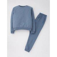 Everyday Boys Sweat Top And Jog Set - Blue