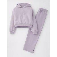 Everyday Girls Hoodie And Jogger Set - Lilac