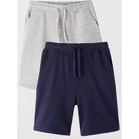 Everyday Boys 2 Pack Sweat Short - Navy And Grey